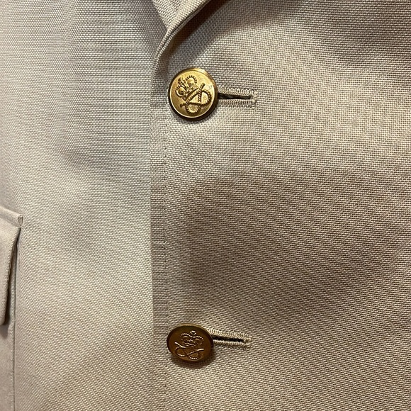 Stafford Cream 2 Button Blazer 42R - Picture 5 of 12